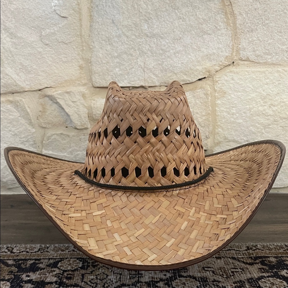 Woven Straw Cowboy Hat